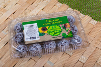 Натуральные конфеты "С кокосом" 300 гр. (пластик)