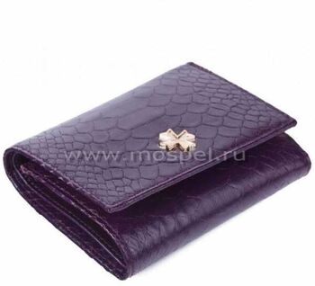 Кожаный кошелек 9568 N.Anaconda Purple