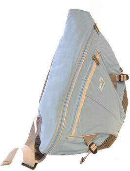 Однолямочный рюкзак голубой