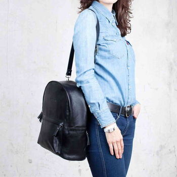 Женский рюкзак со съемными лямками Ambra Black