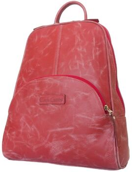 Красный женский кожаный рюкзак Эстенс