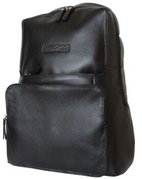 Черный кожаный рюкзак Авизо