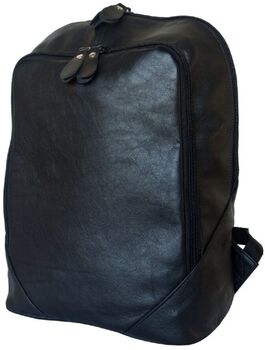 Кожаный городской рюкзак Маджионе черный