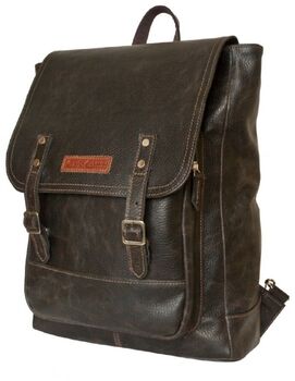 Кожаный мужской рюкзак Монтальфано коричневый