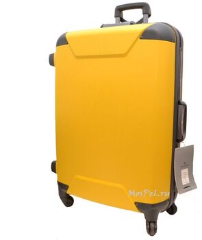 Желтый чемодан на колесах 00573