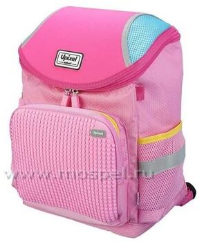 Пиксельный рюкзак школьный WY-A019 розовый