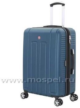 Синий чемодан среднего размера Vaud