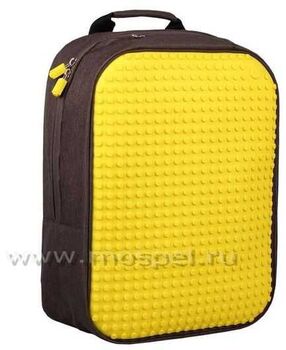 Современный пиксельный рюкзак WY-A001 желтый
