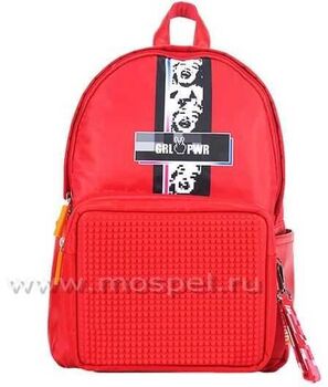 Красный пиксельный рюкзак Girl Power BY-GB010