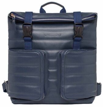 Кожаный синий рюкзак Parson