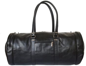Кожаная спортивная сумка мужская Бельфорте черная