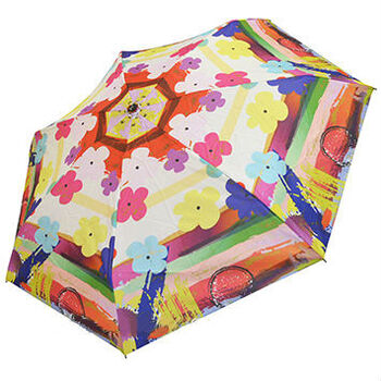 Маленький зонт "Цветочная акварель"