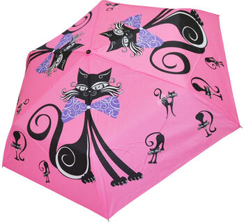 Женский зонт "Кошка" розовый