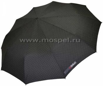 Зонт складной H.621-2 черный в горошек