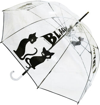 Зонт-трость прозрачный H.431 "Кошка"