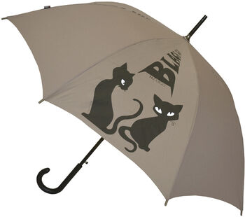 Зонт-трость H.415-5 "Кошки" серый