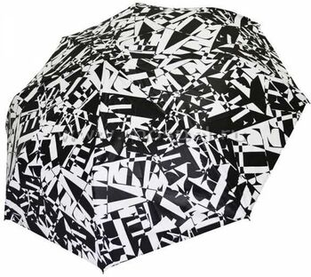 Зонт с черно-белым принтом GR1-1-4