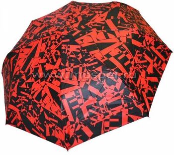 Зонт с черно-красным принтом GR1-1-3