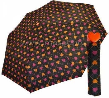 Женский зонт "Heart" оранжевое сердце