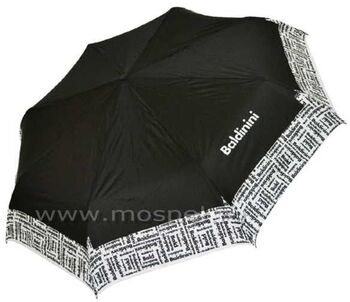 Зонт женский складной черный 61