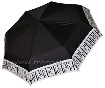 Черно-белый зонт женский зонт 30017
