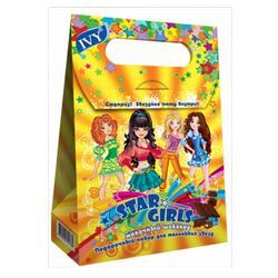 Набор подарочный детский IVY Star girls ПН №349 Молочный шоколад (шампунь 150 мл + гель д/душа150 мл), 8 шт.