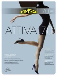 Колготки OMSA Attiva 70 Fum(серый) 5XL серый
