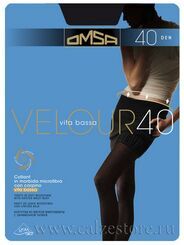 Колготки OMSA Velour 40 Vita Bassa Moro 3M темно-коричневый