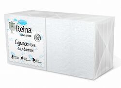 Салфетки бумажные REINA 1сл. белые 300шт