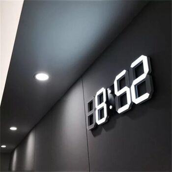 Большие настенные 3d-часы в современном дизайне, светодиодсветодиодный цифровые электронные часы с USB на стену, светящиеся настольные часы, домашний декор