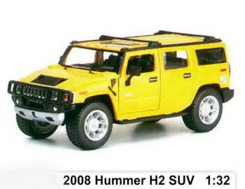 KT7006 Inches series 2008 Hummer H2 SUV 1:32 в дисплее