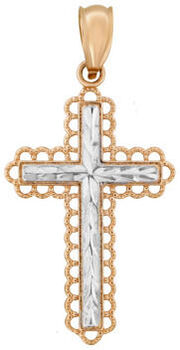 Крест-подвеска золотой 