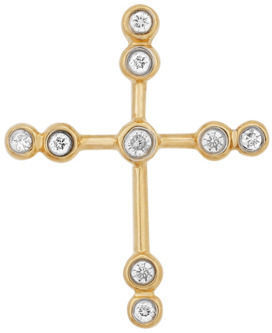 Крест-подвеска золотой Со вставками 