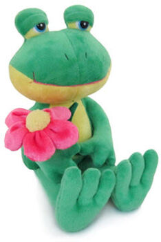 Лягушка с цветком